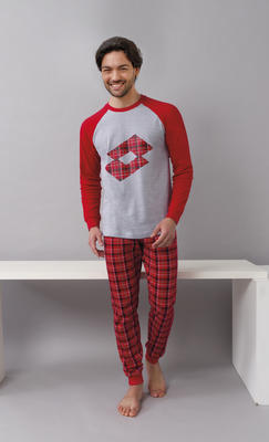 MEN'S PAJAMAS M/L LP4080 CHRISTMAS Tellini S.r.l. Wholesale Clothing